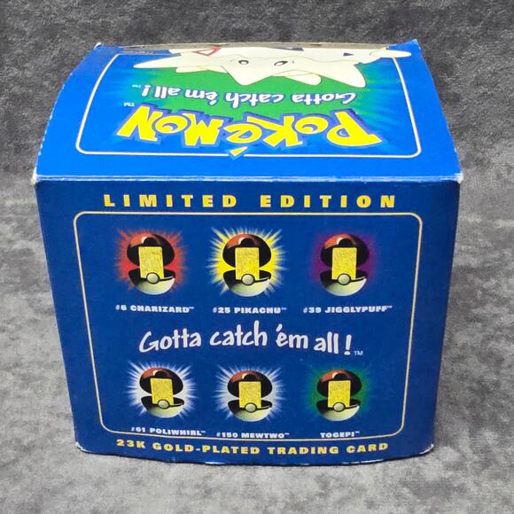 Pokémon Pokeball Togepi Limited Edition Gold Plated 23K Pokemon Card Collect - Picture 10 of 15